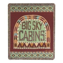 Big Sky Cabins Tapestry Throw