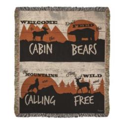 Cabin Life Tapestry Throw