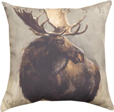 Bull Moose & Cow Moose, wildlife moose cotton throw blankets, furniture ...