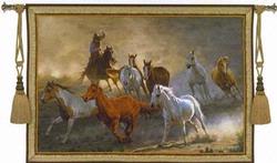 Tumalo Round Up Tapestry Fine Art Wall Hangings