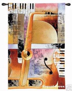 Jazz Medley ll Tapestry Fine Wall Art Wall Hangings