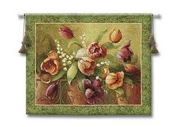 Terrace Tulips Tapestry Fine Wall Art Wall Hangings